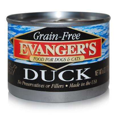 Evanger's Grain-Free Dog/Cat Canned Food Evanger's Grain Free 100% Duck Dog 24/6Oz