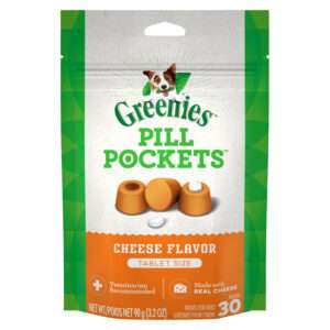 Greenies Pill Pockets Cheese Tablet Dog Treat | 3.2 oz