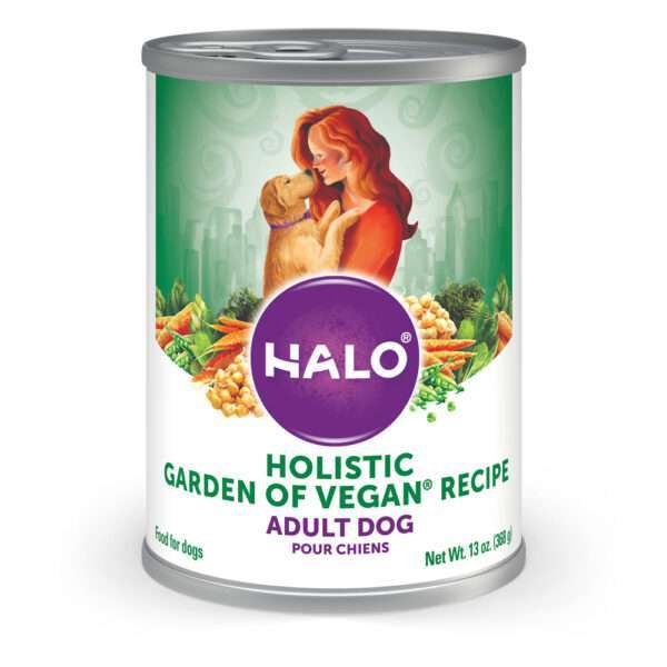 Halo Holistic Garden of Vegan Recipe Canned Dog Food - 5.5 oz, case of 12