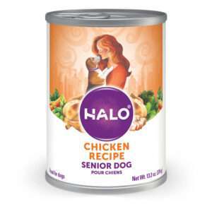 Halo Senior Chicken Recipe Canned Dog Food - 13.2 oz, case of 6