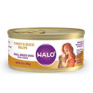 Halo Small Breed Grain Free Turkey & Duck Recipe Canned Dog Food - 5.5 oz, case of 12