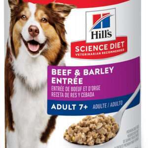Hill's Science Diet Adult 7+ Gourmet Beef & Barley Entree Canned Dog Food - 13 oz, case of 12
