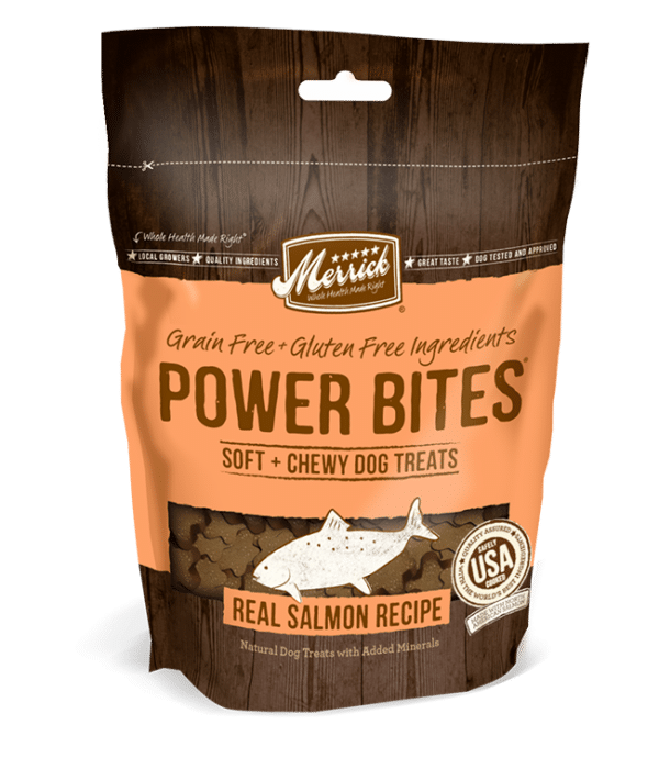 Merrick Power Bites Grain Free Salmon Dog Treats - 6 oz