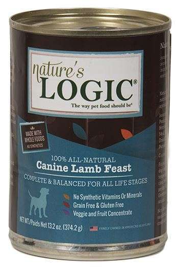 Nature's Logic Canine Grain Free Lamb Feast Canned Dog Food - 13.2 oz, case of 12
