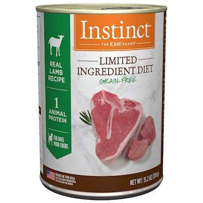 Nature's Variety Instinct Grain Free LID Lamb Canned Dog Food 13.2-oz, case of 6