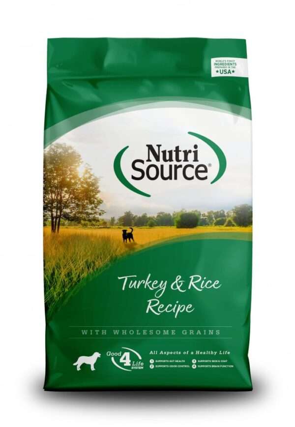 NutriSource Turkey & Rice Recipe Dry Dog Food - 5 lb Bag