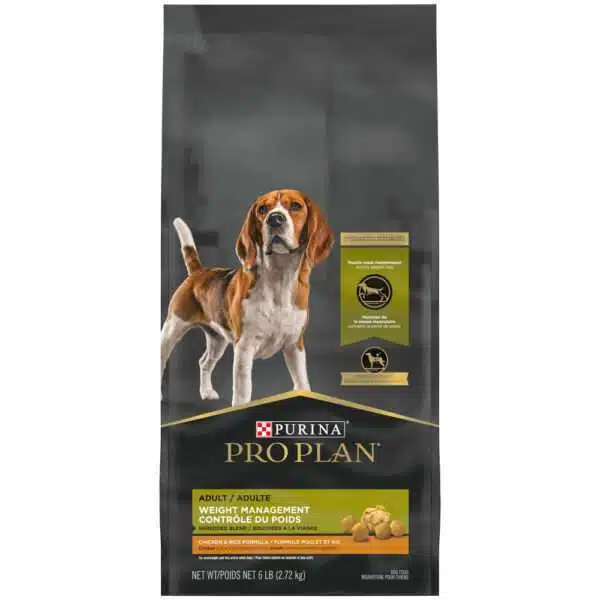 Purina Pro Plan Shredded Blend Chicken & Rice Formula With Probiotics Weight Management Dry Dog Food - 6 lb Bag