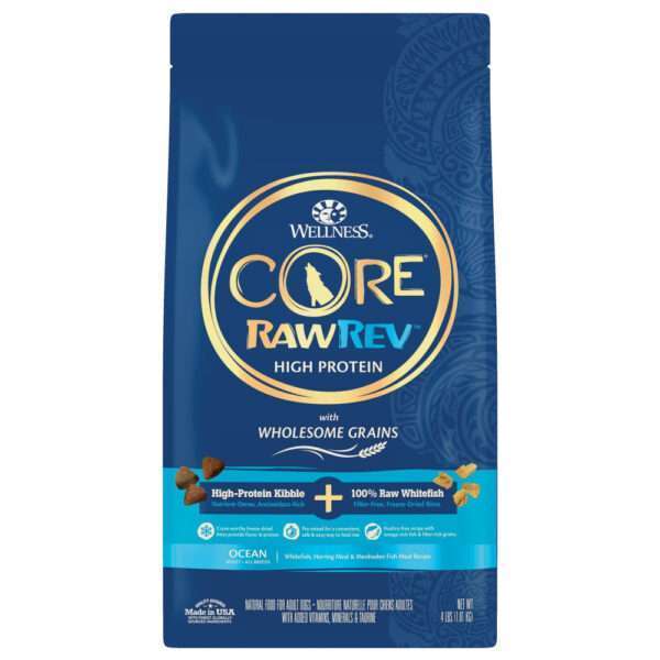 Wellness CORE RawRev Wholesome Grains Ocean Recipe Dry Dog Food - 18 lb Bag