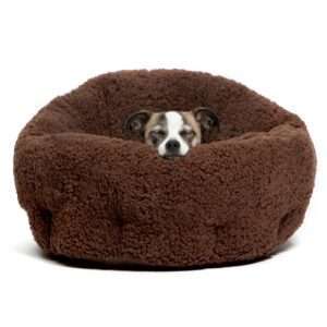 Best Friends by Sheri Deep Dish Cuddler Dog Bed in Brown, Size: 17"L x 19"W x 11"H | PetSmart