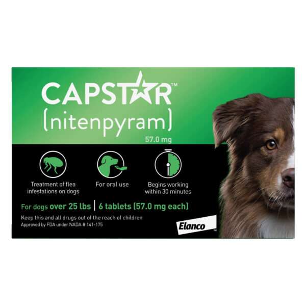 Capstar Capstar Flea Oral Treatment For Dogs, Over 25 Lbs | 6 cnt