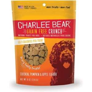 Charlee Bear Bear Crunch Grain Free Chicken, Pumpkin & Apple Dog Treats 8-oz