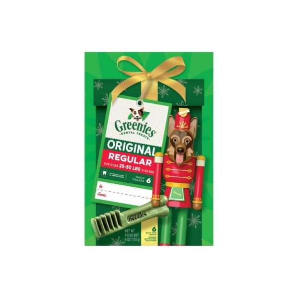 Greenies Canine Original Regular Nutcracker Box Dog Treats | 6 oz