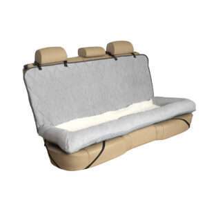 Happy Ride Car Dog Bed, Bench Seat - Grey