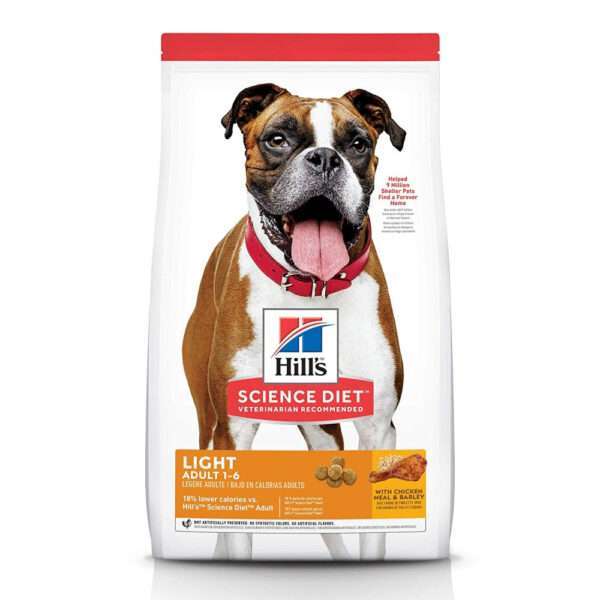 Hill's Science Diet Adult Light with Chicken Meal & Barley Dry Dog Food - 30 lb Bag