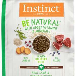 Instinct Be Natural Lamb & Oatmeal Recipe Dry Dog Food - 24 lb Bag
