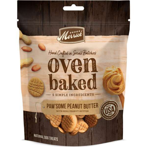 Merrick Oven Baked Paw'some Peanut Butter Dog Treats - 11 oz