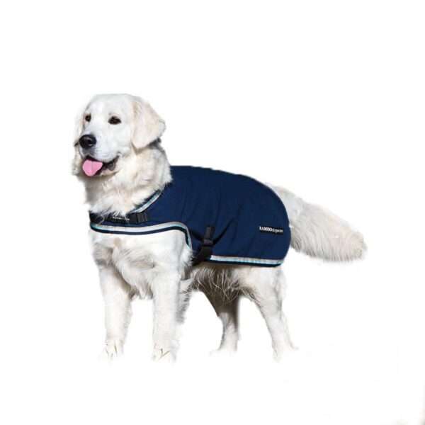 Rambo Waterproof Fleece Dog Blanket Large Navy/Bei