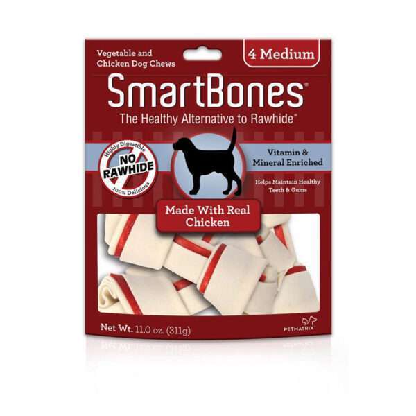 Smartbones Chicken Medium Chews Dog Treat | 4 pk