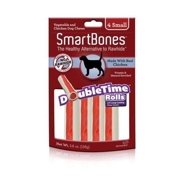 Smartbones Double Time Chicken Small Rolls Dog Treat | 4 pk