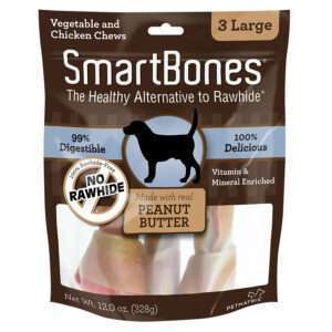 Smartbones Peanut Butter Large Chews Dog Treat | 3 pk