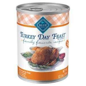 Blue Buffalo Family Favorites Turkey Day Feast Canned Dog Food 12.5-oz, case of 12