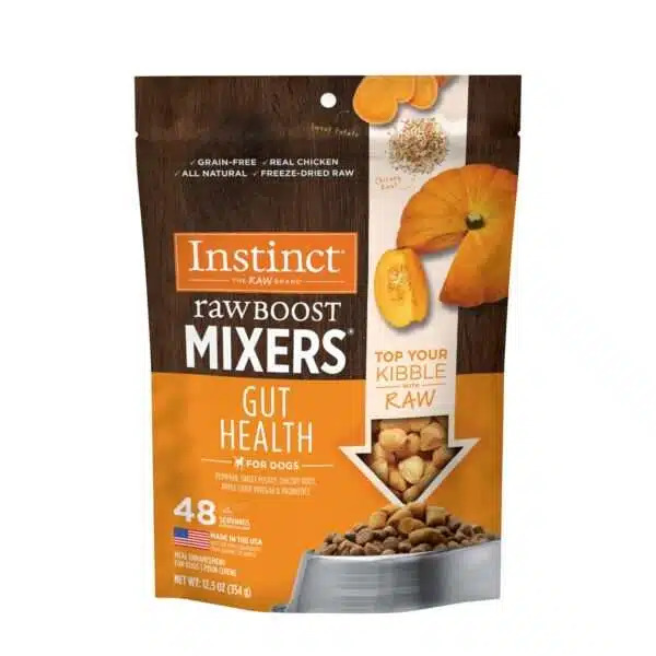 Instinct Freeze Dried Raw Boost Mixers Grain Free Gut Health Grain Free All Natural Dog Food Topper, 12.5 oz.