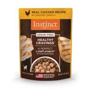 Instinct Healthy Cravings Grain Free Real Chicken Recipe Natural Wet Dog Food Topper, 3 oz., Case of 24, 24 X 3 OZ