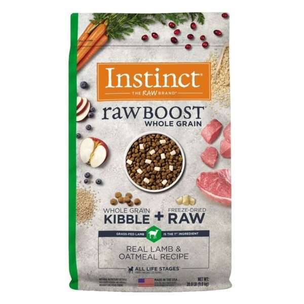 Instinct Instinct Raw Boost Whole Grain Real Lamb & Oatmeal Recipe Dry Dog Food | 20 lb