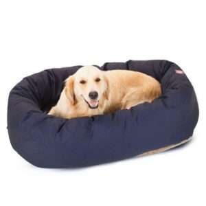Majestic Pet Bagel Dog Bed in Dark Blue, Size: 40"L x 29"W 9"H | PetSmart
