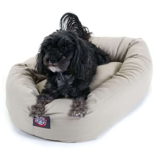 Majestic Pet Bagel Dog Bed in Khaki, Size: 24"L x 19"W 7"H | PetSmart