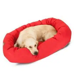 Majestic Pet Bagel Dog Bed in Red, Size: 40"L x 29"W 9"H | PetSmart