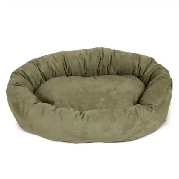 Majestic Pet Products Bagel Dog Bed in Sage, Size: 24"L x 19"W 7"H | Polyester PetSmart