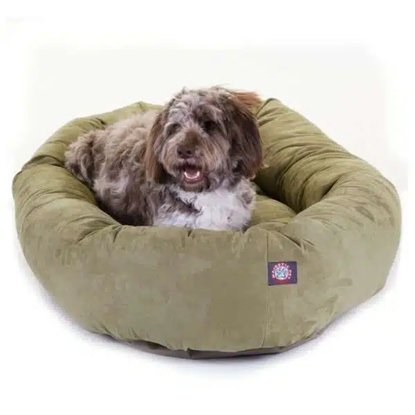 Majestic Pet Products Bagel Dog Bed in Sage, Size: 52"L x 35"W 11"H | Polyester PetSmart