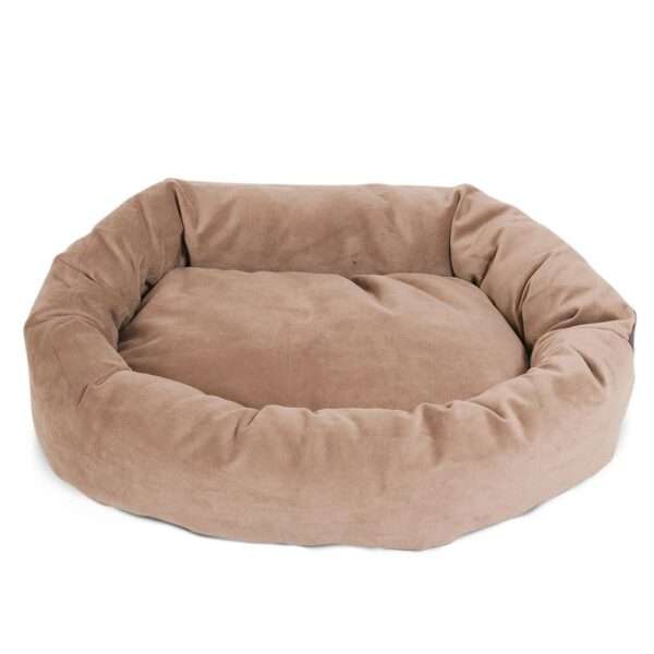 Majestic Pet Products Bagel Dog Bed in Stone, Size: 40"L x 29"W 9"H | Polyester PetSmart