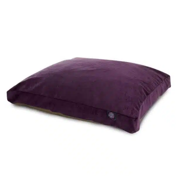 Majestic Pet Villa Collection Rectangle Dog Bed in Aubergine, Size: 44"L x 36"W 5"H | Polyester PetSmart