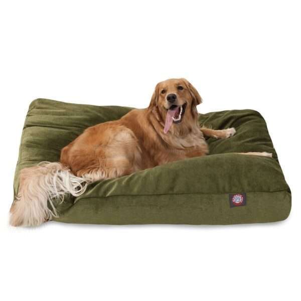 Majestic Pet Villa Collection Rectangle Dog Bed in Fern, Size: 50"L x 42"W 5"H | Polyester PetSmart