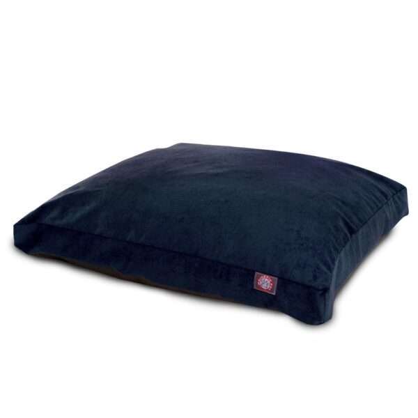 Majestic Pet Villa Collection Rectangle Dog Bed in Navy Blue, Size: 36"L x 29"W 4"H | Polyester PetSmart