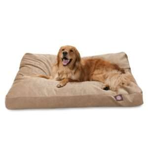 Majestic Pet Villa Collection Rectangle Dog Bed in Pearl, Size: 50"L x 42"W 5"H | Polyester PetSmart