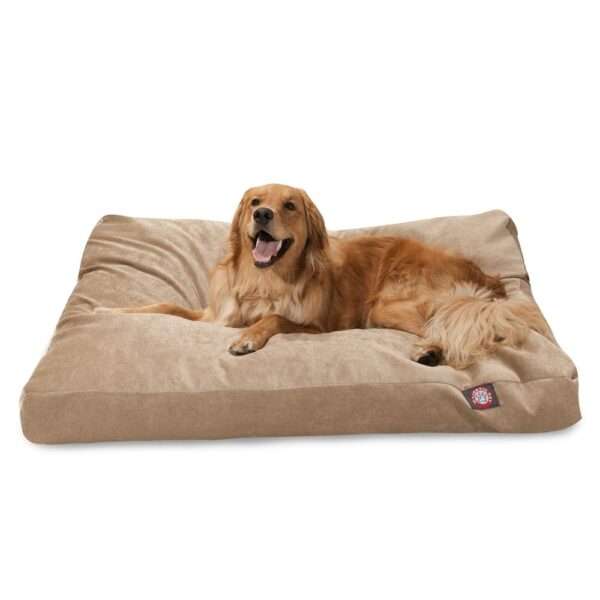 Majestic Pet Villa Collection Rectangle Dog Bed in Pearl, Size: 50"L x 42"W 5"H | Polyester PetSmart