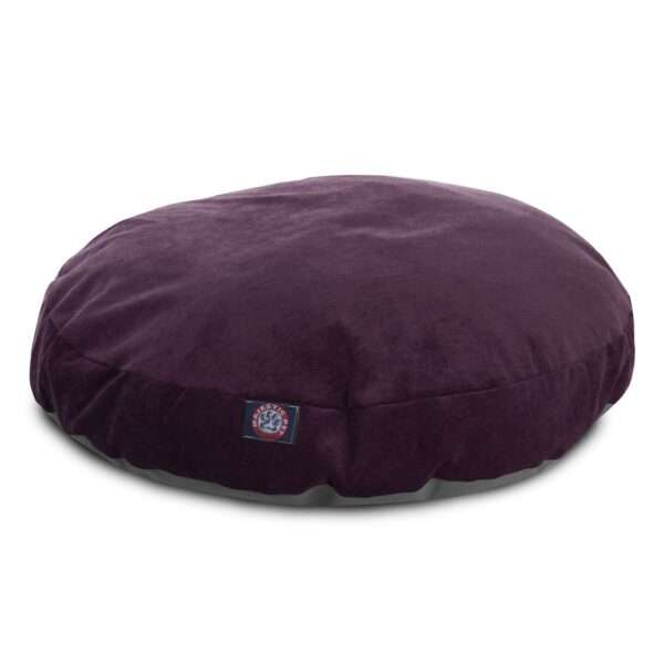 Majestic Pet Villa Collection Round Dog Bed in Aubergine, Size: 42"L x 42"W 5"H | Polyester PetSmart
