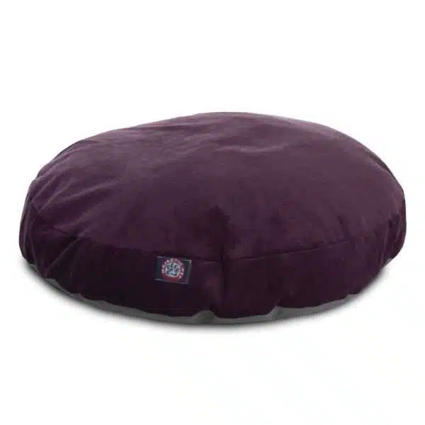 Majestic Pet Villa Collection Round Dog Bed in Aubergine, Size: 42"L x 42"W 5"H | Polyester PetSmart