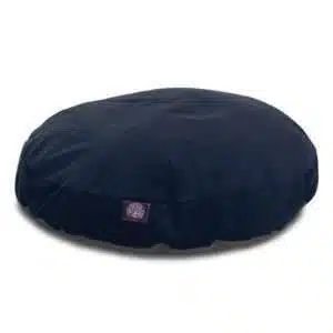 Majestic Pet Villa Collection Round Dog Bed in Navy Blue, Size: 42"L x 42"W 5"H | Polyester PetSmart