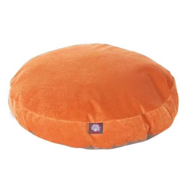 Majestic Pet Villa Collection Round Dog Bed in Orange, Size: 42"L x 42"W 5"H | Polyester PetSmart