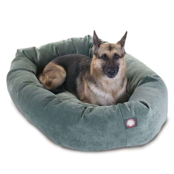 Majestic Pet Villa Micro-Velvet Bagel Dog Bed, Size: 52"L x 35"W 11"H | Polyester PetSmart
