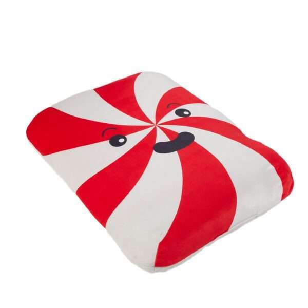 Merry & Bright, Holiday Peppermint Squishy Pillow Dog Bed, Size: 24"L x 20"W 5"H | Polyester PetSmart