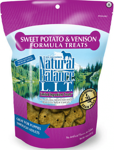 Natural Balance L.I.T. Limited Ingredient Treats Venison & Sweet Potato Dog Treats - Small Breed: 8 oz