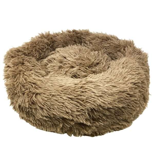 Pet Life 'Nestler' High-Grade Plush and Soft Rounded Dog Bed, 26.4" L X 26.4" W, Beige, Large