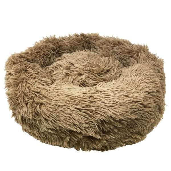 Pet Life Nestler High-Grade Plush and Soft Rounded Dog Bed in Beige, Size: 26.4"L x 26.4"W 6.69"H | Polyester PetSmart