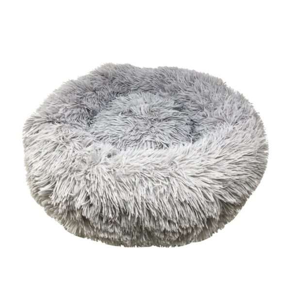 Pet Life Nestler High-Grade Plush and Soft Rounded Dog Bed in Grey, Size: 19.68"L x 19.68"W 6.69"H | Polyester PetSmart