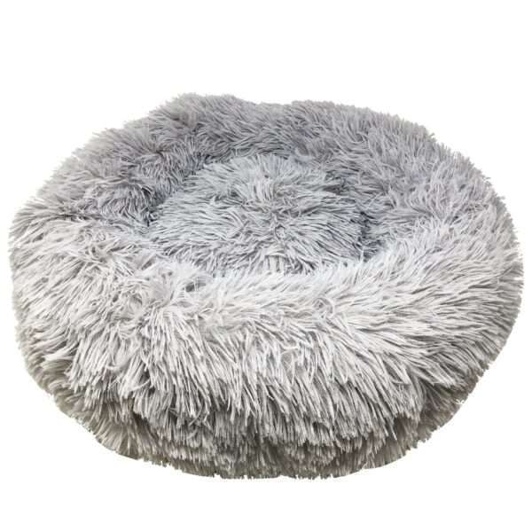 Pet Life Nestler High-Grade Plush and Soft Rounded Dog Bed in Grey, Size: 26.4"L x 26.4"W 6.69"H | Polyester PetSmart